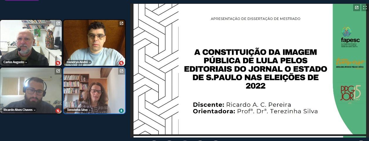 banca de Ricardo Pereira Banca de defesa de dissertação de Ricardo Pereira